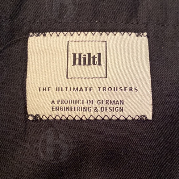 Hiltl Mens Gray Charcoal Tan Plaid Shorts / Flat Front Panel / Size 34 - Picture 12 of 16